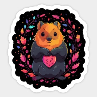 Quokka Valentine Day Sticker